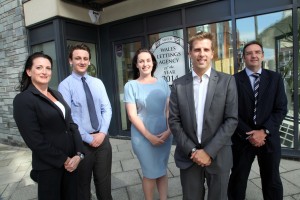 Residential Lettings Director Ricky Purdy with some of the Dawsons Staff