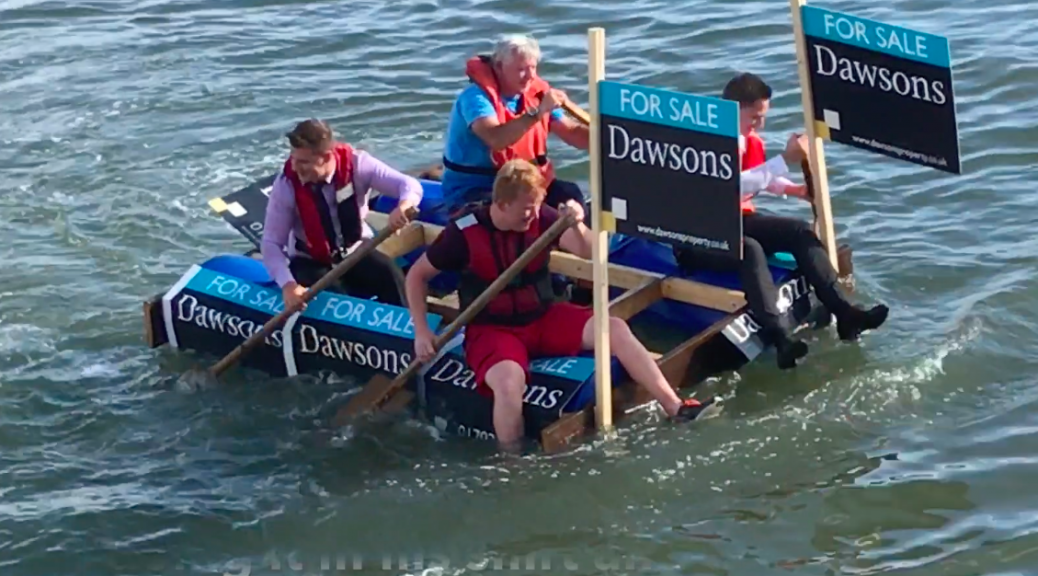Dawsons team in the Burry Port Raft RaceP
