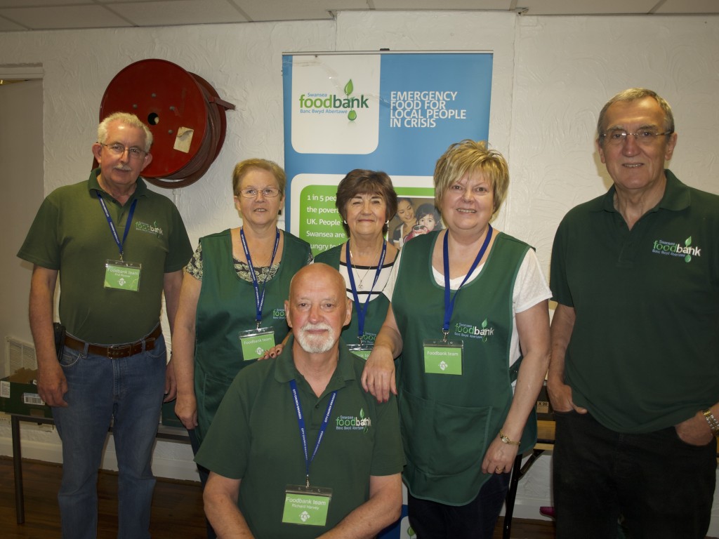 Swansea Foodbank volunteers