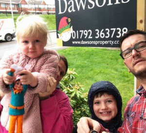 Selfie with Elfie Competition at Dawsons Property in Swansea