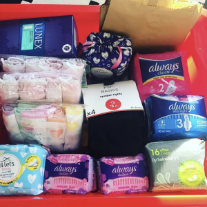 Collection of Sanitary Products for Senior Schools in Swansea