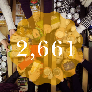 2661 items for Dawsons Food Drive 2019