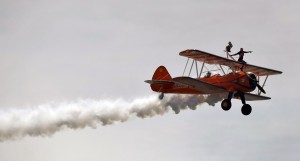 wing walkers at wales airshow 2019