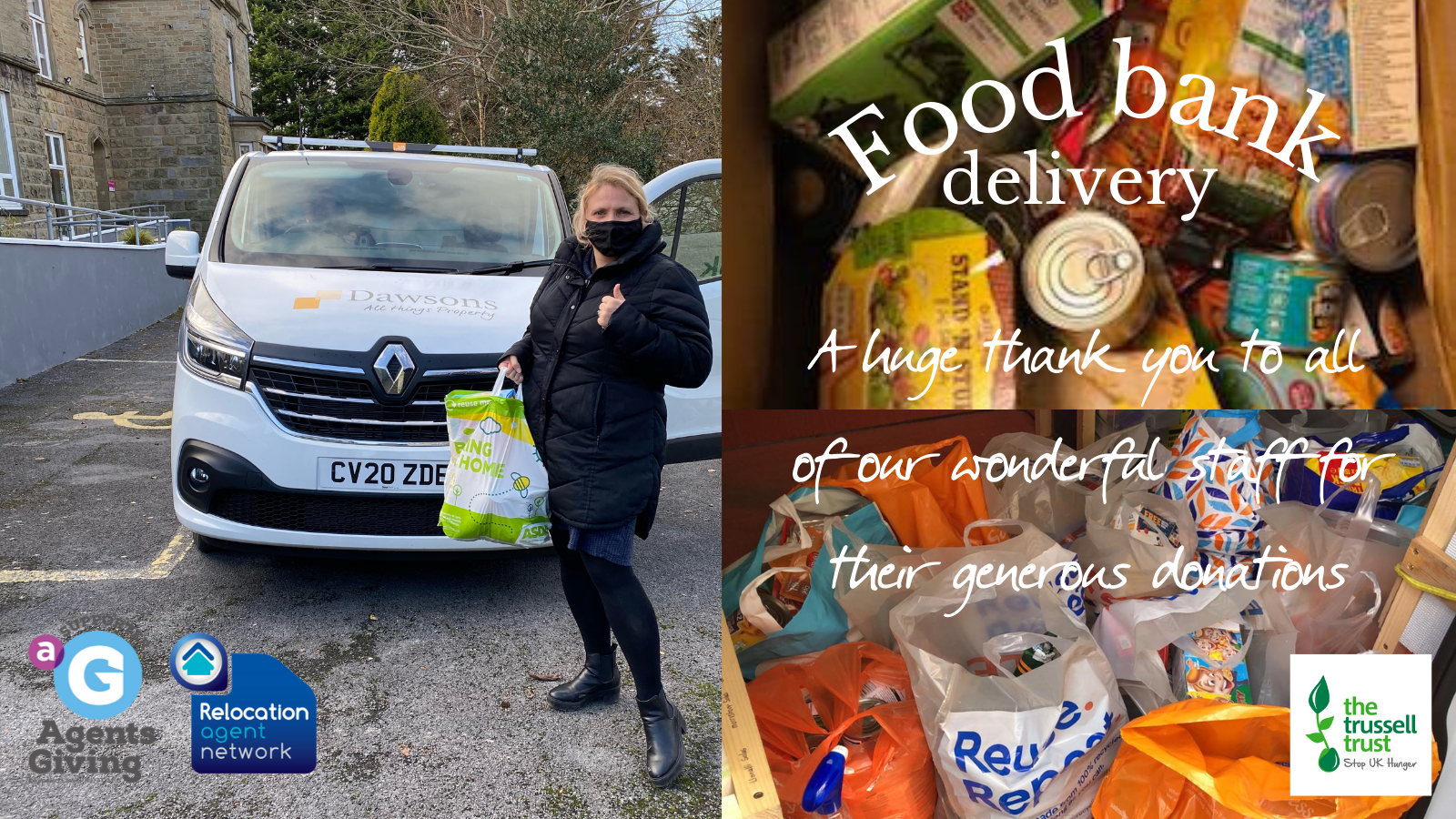 Dawsons Foodbank delivery