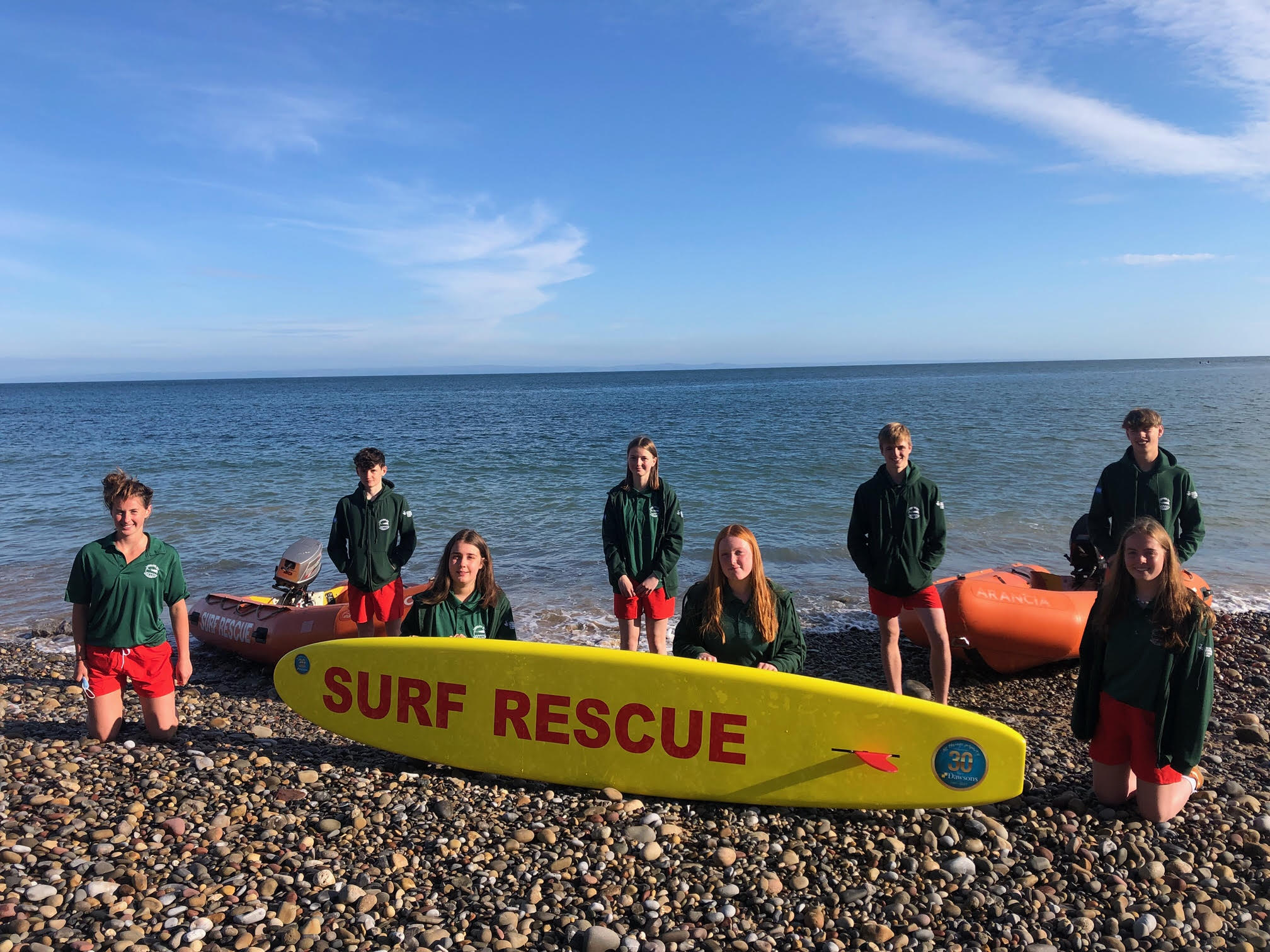 Dawsons sponsor Llangennith lifeguards Gower